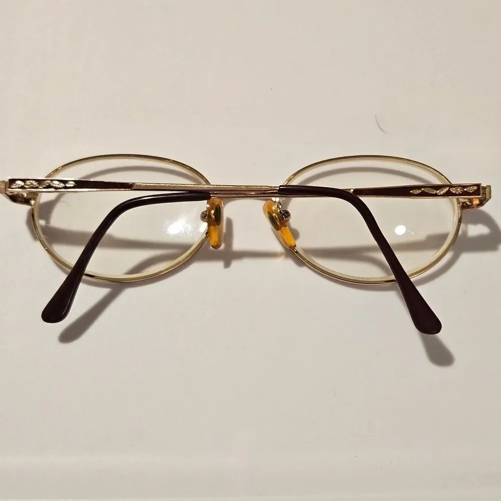 Vintage Gold Oval Glasses See Details